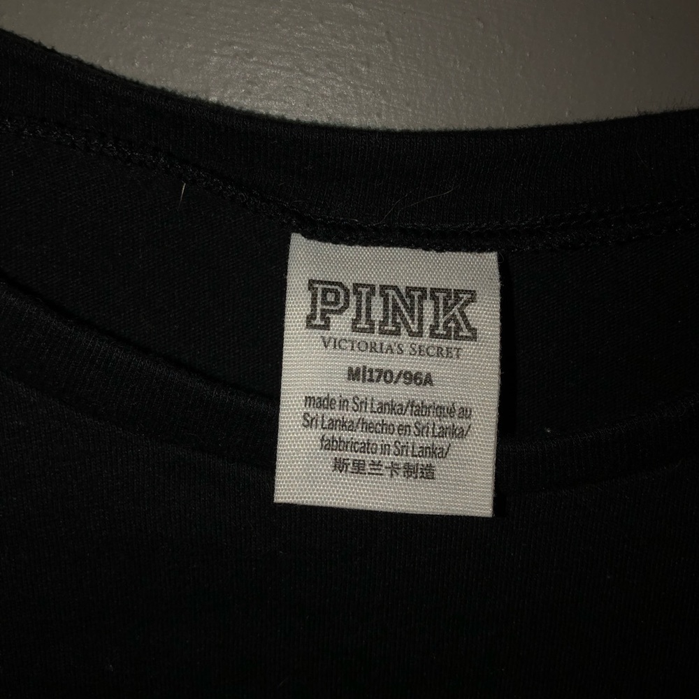 Pink basic black Tee - Picture 3 of 3